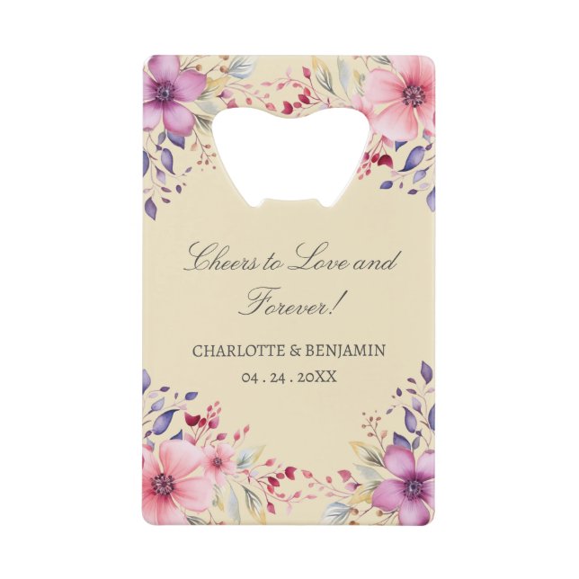 Custom Spring Floral Wedding Favour (Front)