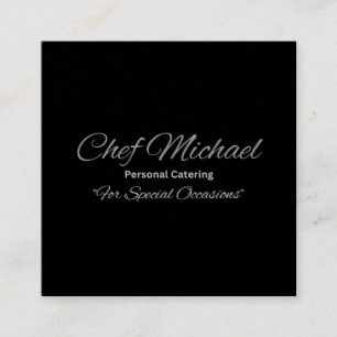 Custom Square Business Cards, Elegant Matte Cards