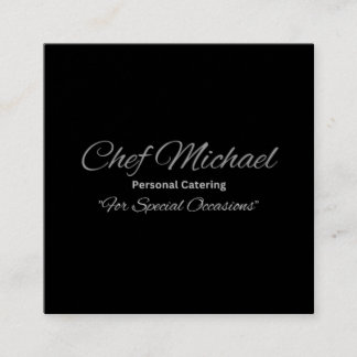 Custom Square Business Cards, Elegant Matte Cards