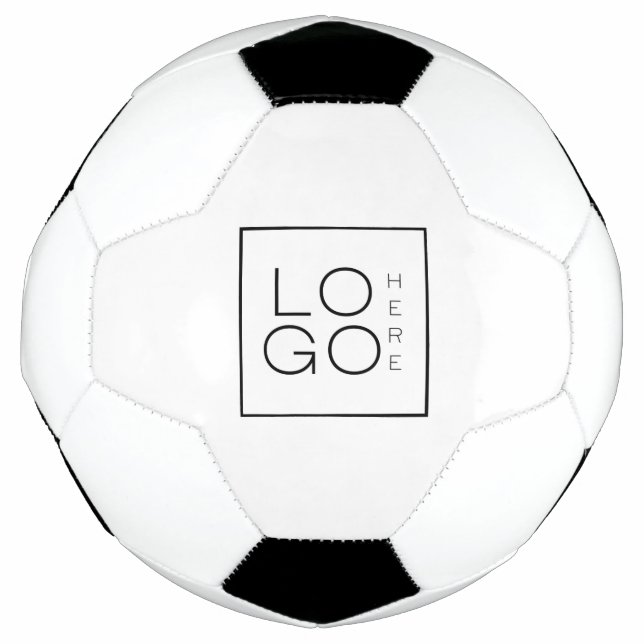 Custom Square Business Logo Branded Customised  Football (Front)