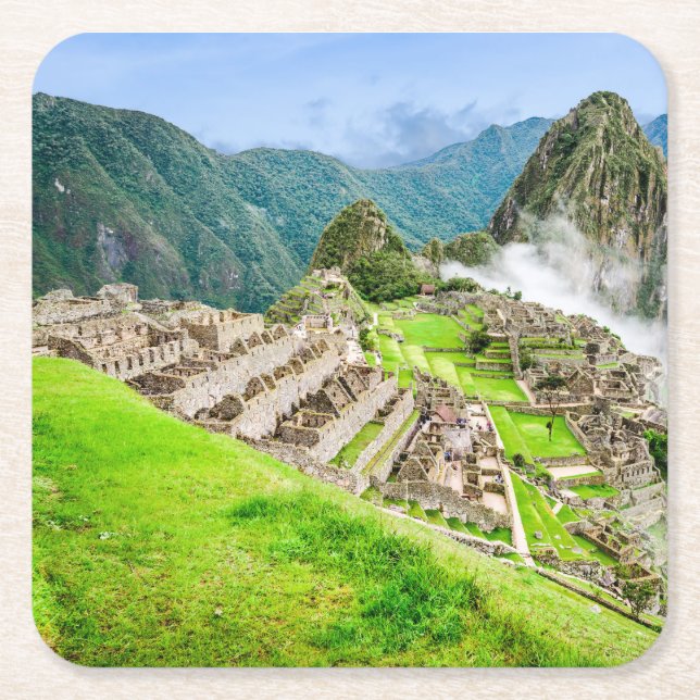 Custom Square Coasters Machu Picchu (Front)