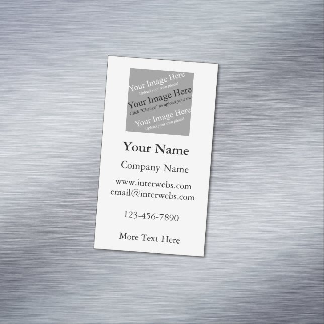 Custom Square Image Magnetic Business Card (In Situ)