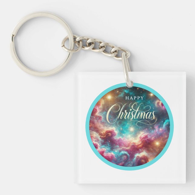 Custom Square Keychain – Stylish  (Front)