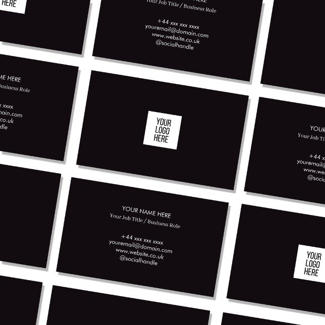 Custom square Logo Professional Business  Card (Creator Uploaded)