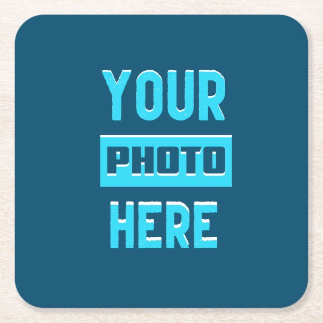 Custom  Square Paper Coasters (Front)