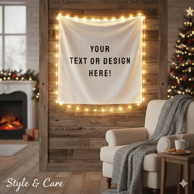 Custom Square Tapestry – White & Personalised (Custom Square Tapestry – White & Personalized)