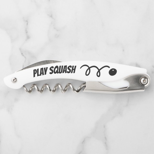 Custom squash ball corkscrew (Back)