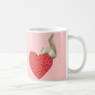 Custom Squirrel Heart Mug