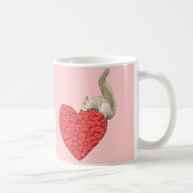 Custom Squirrel Heart Mug (Right)