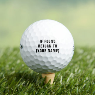 Custom Srixon Soft Feel Golf Balls - Personalised
