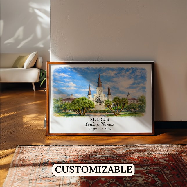 Custom St. Louis Wall Art, Missouri Poster (Creator Uploaded)