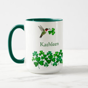 Custom St. Patrick's Hummingbird Mug
