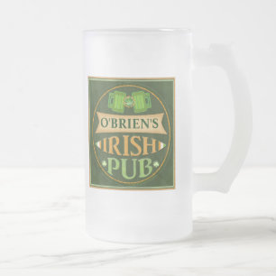 Custom St. Patrick's  Irish Pub Beer Mug / Stein