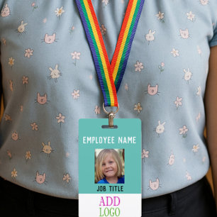 Custom STAFF ID - Photo pass- Name PASS ID Badge