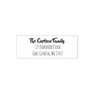 Custom Stamp, Add Your Name and Address Self-inking Stamp