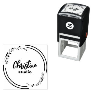 Custom stamp, personalised stamp, custom logo self-inking stamp