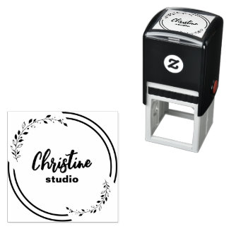 Custom stamp, personalised stamp, custom logo self-inking stamp