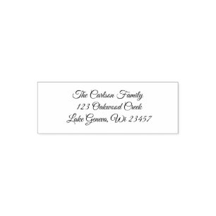 Custom Stamp, Your Name and Address Self-inking Stamp