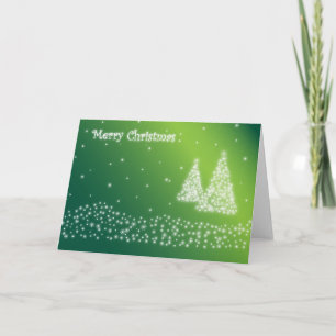 Custom STARRY MERRY CHRISTMAS SEASON'S GREETING Holiday Card