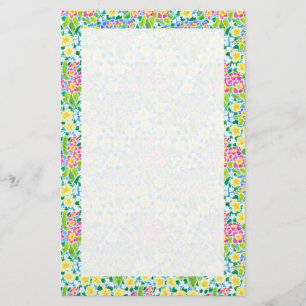 Custom Stationery, Notepaper, Pretty Primroses Stationery