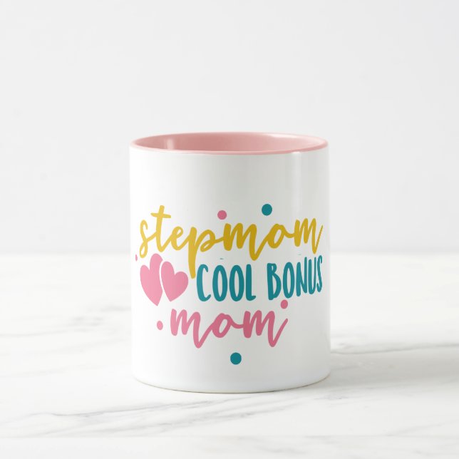 Custom Step Mum Approved Personalised Gift for Mum Mug (Center)