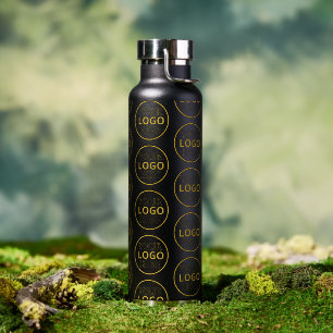 Custom Step Repeat Business Logo Water Bottle