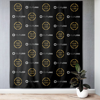 Custom Step & Repeat Two Logo Event Backdrop Tapestry