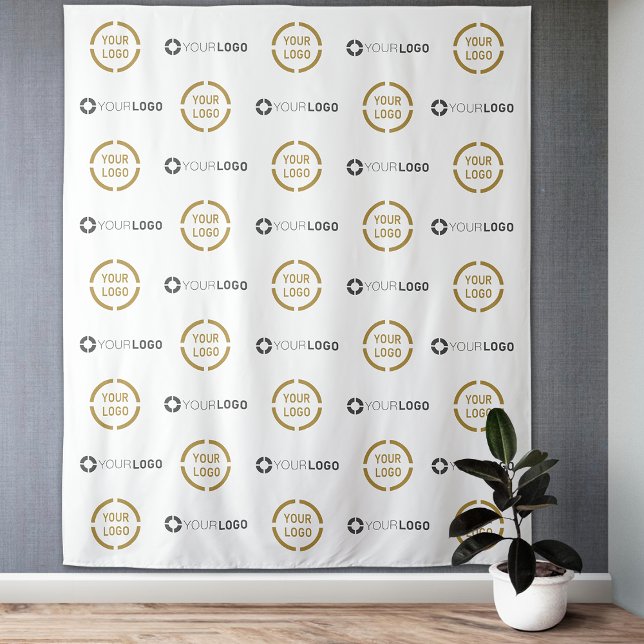 Custom Step & Repeat two Logo Event Backdrop Tapestry (Custom Step & Repeat two Logo Event Backdrop)