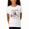 Custom Stick Figure Blonde Violin Player T-shirt