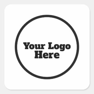 Custom sticker– Add Your Name, Logo, Photo,  Square Sticker