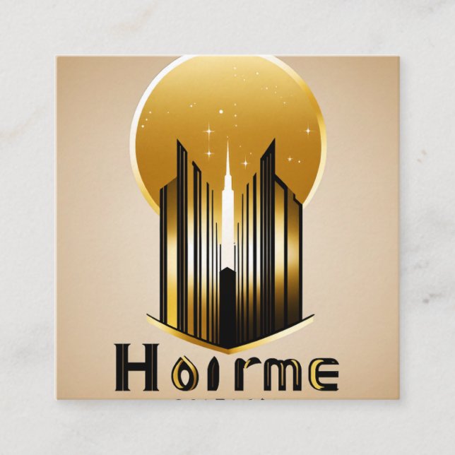 "Custom Sticker Expert" Square Business Card (Front)