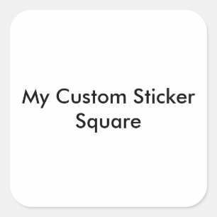 Custom Sticker - Large Square Shaped