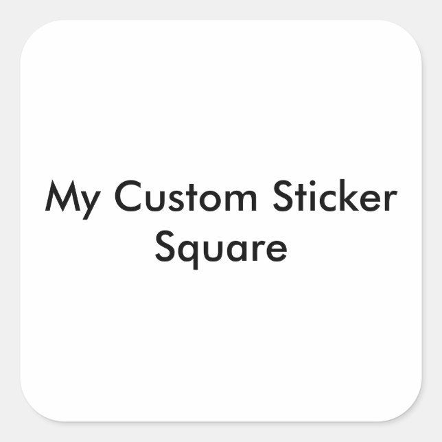 Custom Sticker - Large Square Shaped (Front)