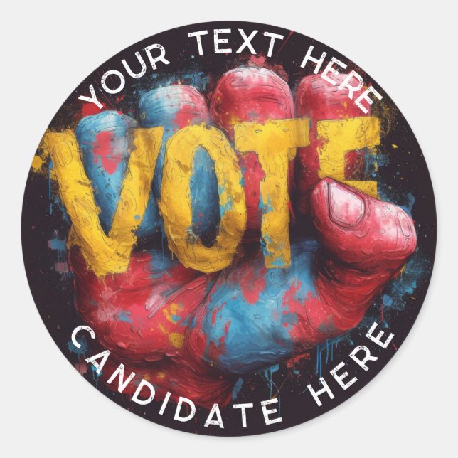 Custom sticker : Retro American Vote 2024 Sticker (Front)