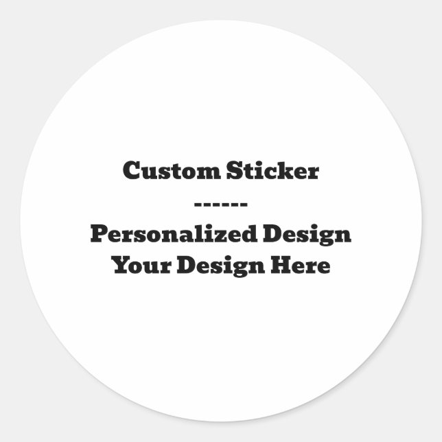 Custom Sticker Sheet - Personalised Design Decal (Front)