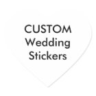 Custom Stickers HEART GLOSSY (20 pk.)