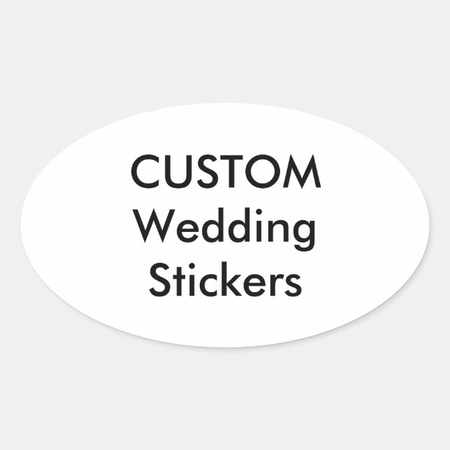 Custom Stickers OVAL GLOSSY (4 pk.) (Front)