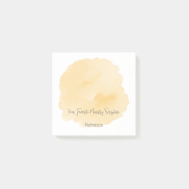 Custom Sticky Notes w/Favourite Ministry Scripture (Front)