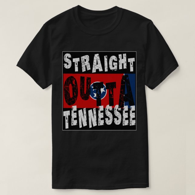 CUSTOM Straight Outta Tennessee Meme Tee (Design Front)