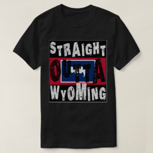 CUSTOM Straight Outta Wyoming Meme Tee