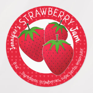 Custom Strawberry Jam Jar