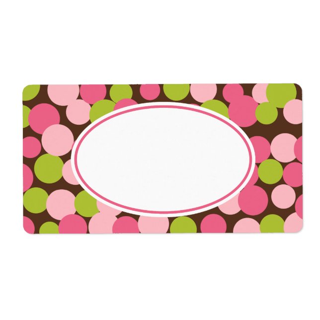 Custom Strawberry Lime Dots Labels (Front)