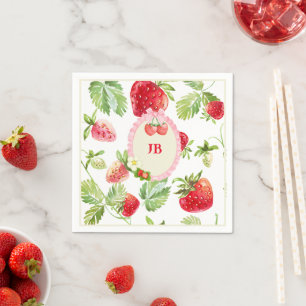 Custom Strawberry  Napkin