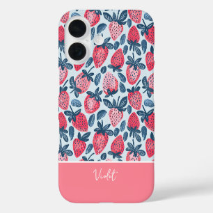 Custom Strawberry Pattern Summer Phone Case