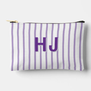 Custom Striped Name Beach Bachelor Party Travel Accessory Pouch