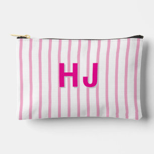 Custom Striped Name Beach Bachelor Party Travel Accessory Pouch