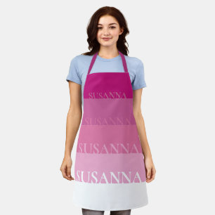Custom Striped Pink Apron