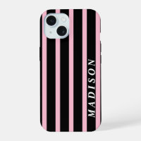 Custom Stripes Black Pink