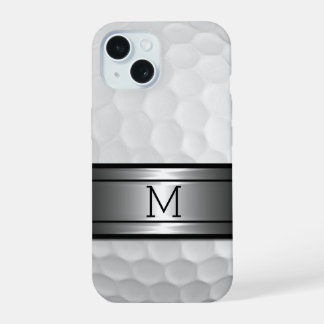 Custom Stylish Golf Sport Ball Dimples Image iPhone 15 Case