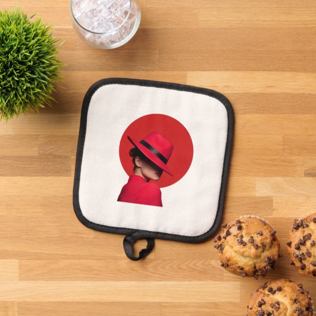  Custom Stylish Matching Oven Mitt Pot Holder (Top Down)